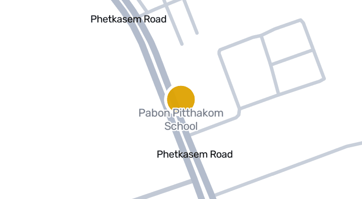 แผนที่แสดงโรงเรียนป่าบอนพิทยาคม