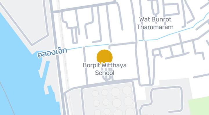 Map showing Borpit Witthaya School