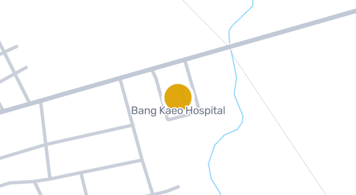 แผนที่แสดงโรงพยาบาลบางแก้ว