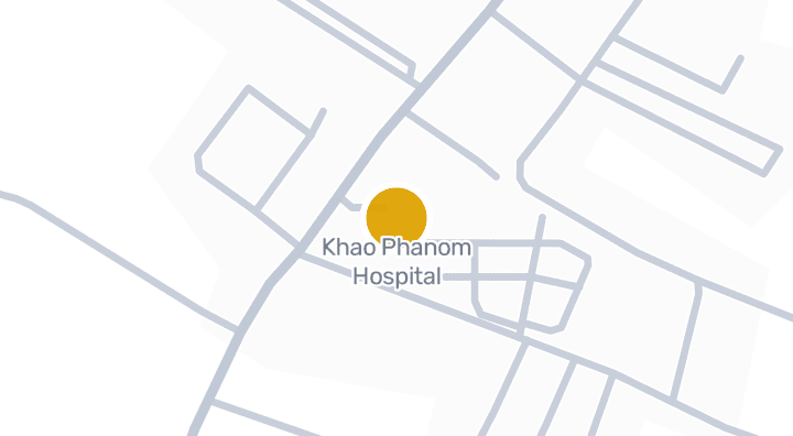 แผนที่แสดงโรงพยาบาลเขาพนม