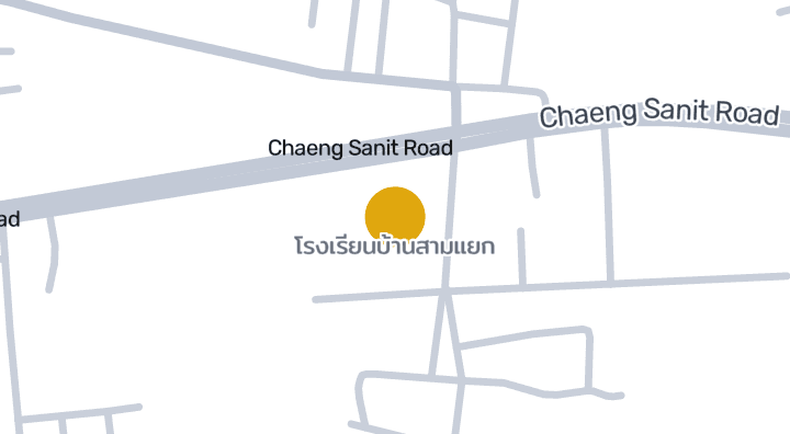 แผนที่แสดงโรงเรียนบ้านสามแยก