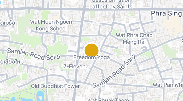 Map showing Freedom Yoga