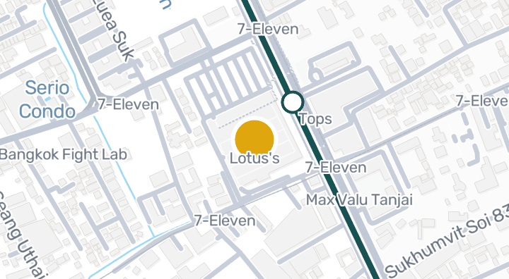 Map showing Lotus's
