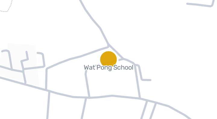 แผนที่แสดงWat Pong School