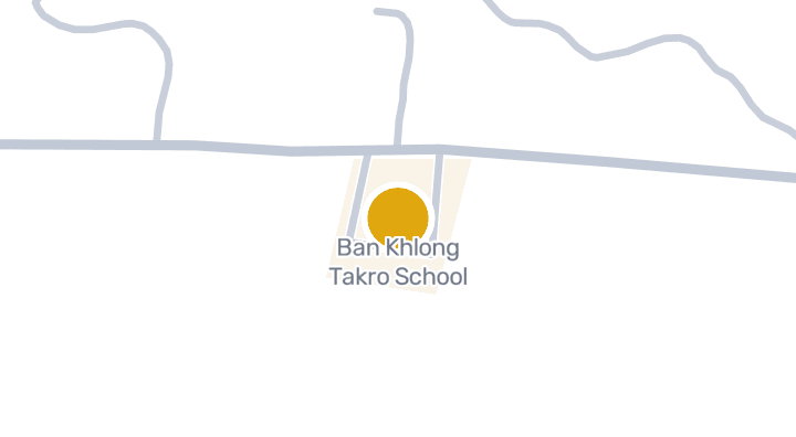 Map showing Ban Khlong Takro School