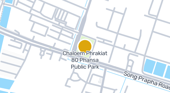 Carte montrant Chaloem Phrakiat 80 Phansa Public Park