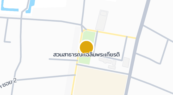Map showing สวนสาธารณะเฉลิมพระเกียรติ