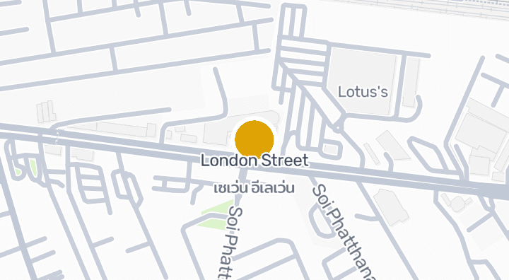 Map showing London Street