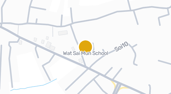 Map showing Wat Sai Mun School