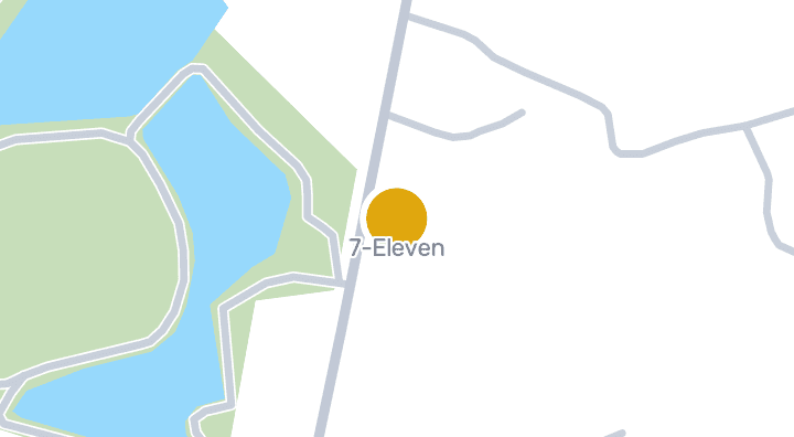 显示7-Eleven的地图