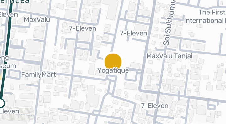 Map showing Yogatique