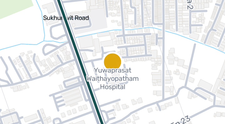 Karte von Yuwaprasat Waithayopatham Hospital