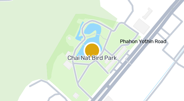 แผนที่แสดงสวนนกชัยนาท