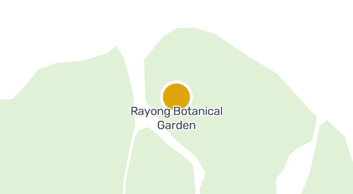 显示Rayong Botanical Garden的地图