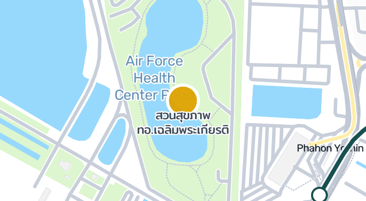 Carte montrant สวนสุขภาพ ทอ.เฉลิมพระเกียรติ
