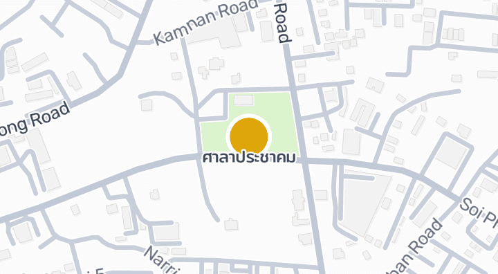 แผนที่แสดงศาลาประชาคม