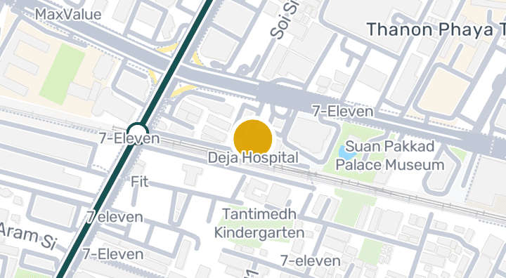 Map showing Deja Hospital