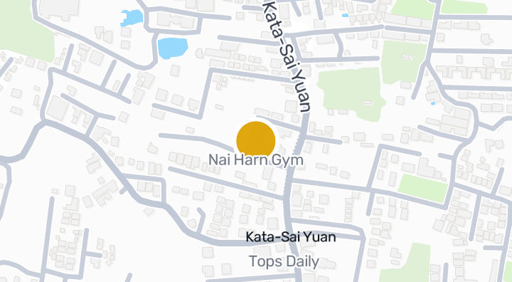 แผนที่แสดงNai Harn Gym