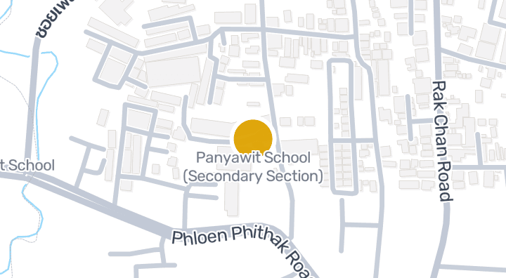 แผนที่แสดงโรงเรียนปัญญาวิทย์