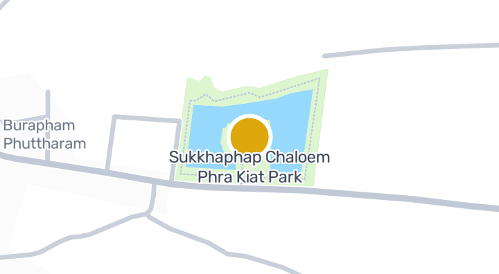 แผนที่แสดงสวนสุขภาพเฉลิมพระเกียรติ ร.9