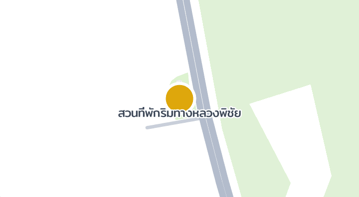 Map showing สวนที่พักริมทางหลวงพิชัย