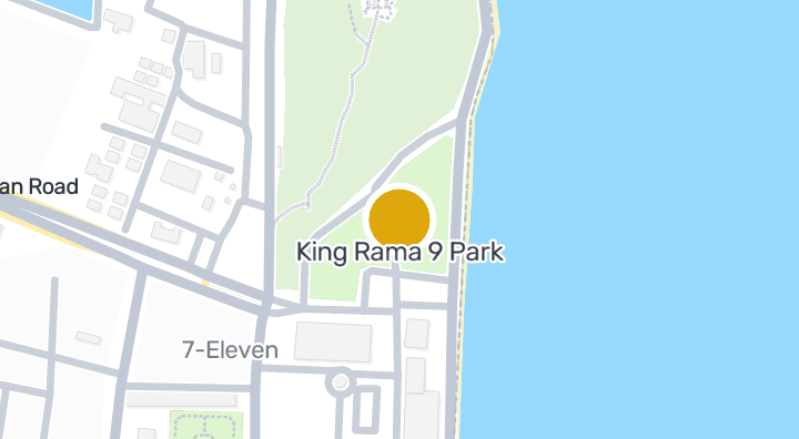 显示King Rama 9 Park的地图