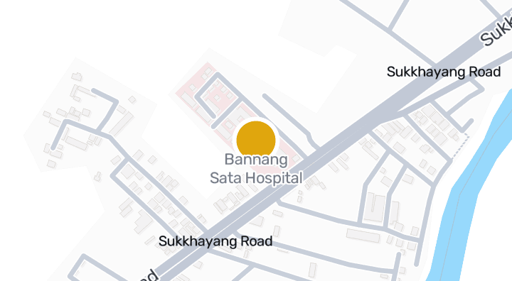 Map showing Bannang Sata Hospital