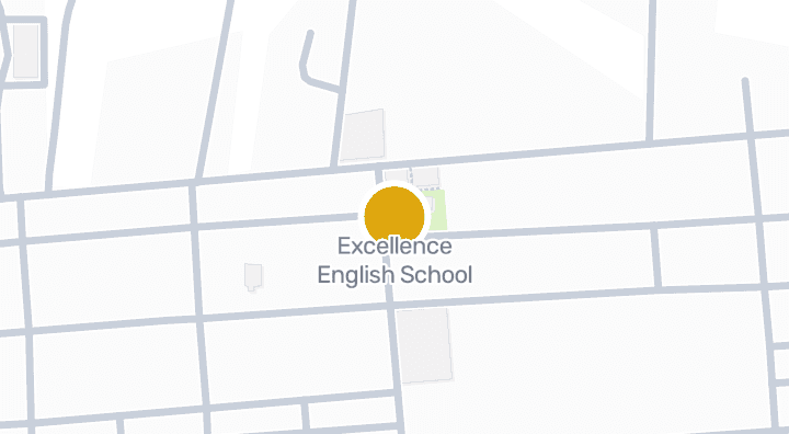 แผนที่แสดงExcellence English School