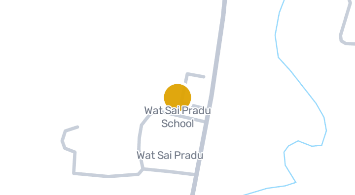 Map showing Wat Sai Pradu School