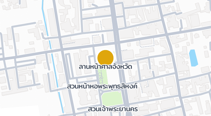 แผนที่แสดงลานหน้าศาลจังหวัด