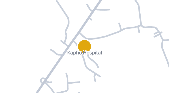 แผนที่แสดงโรงพยาบาลกะพ้อ