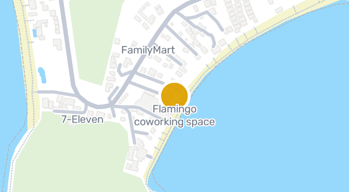 แผนที่แสดงFlamingo coworking space