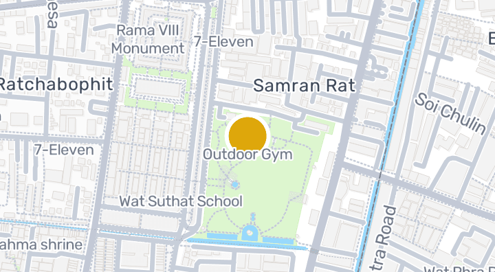Map showing Outdoor Gym