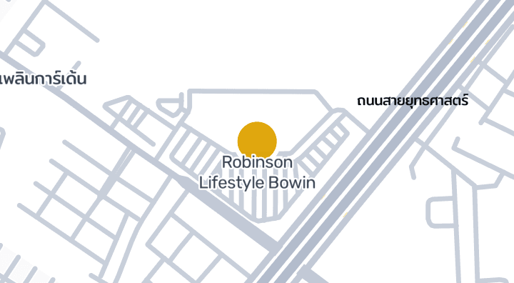 显示Robinson Lifestyle Bowin的地图