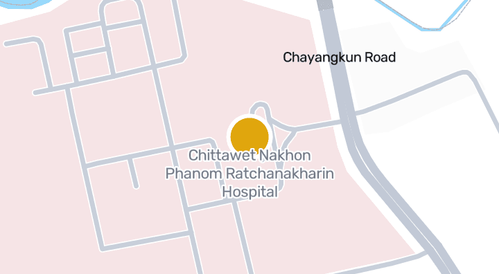 แผนที่แสดงโรงพยาบาลจิตเวชนครพนมราชนครินทร์
