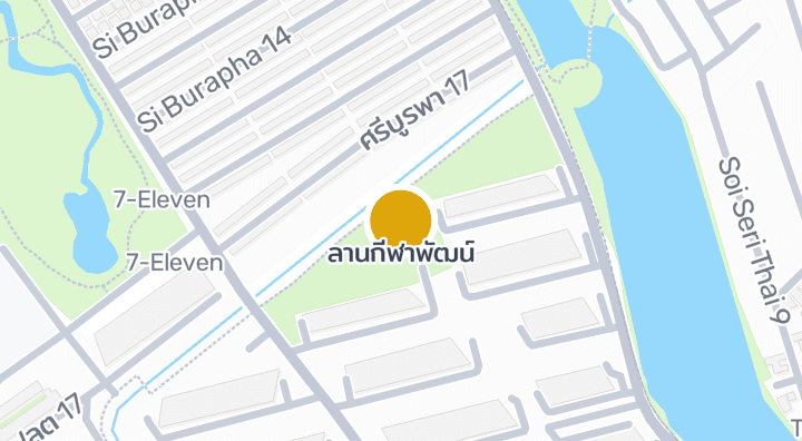 Map showing ลานกีฬาพัฒน์