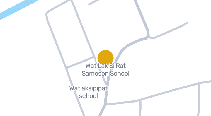 显示Wat Lak Si Rat Samoson School的地图