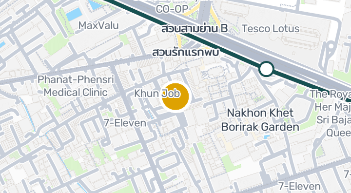 Map showing YRC Yoga