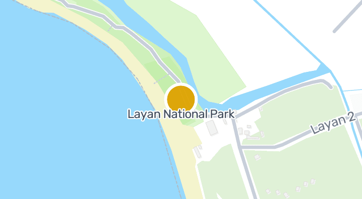 แผนที่แสดงLayan National Park