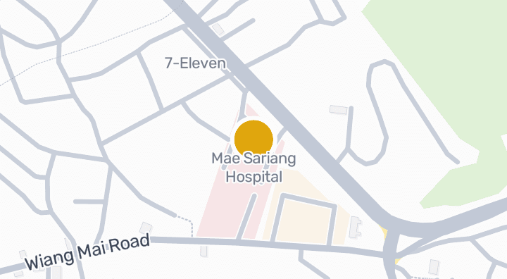 แผนที่แสดงโรงพยาบาลแม่สะเรียง