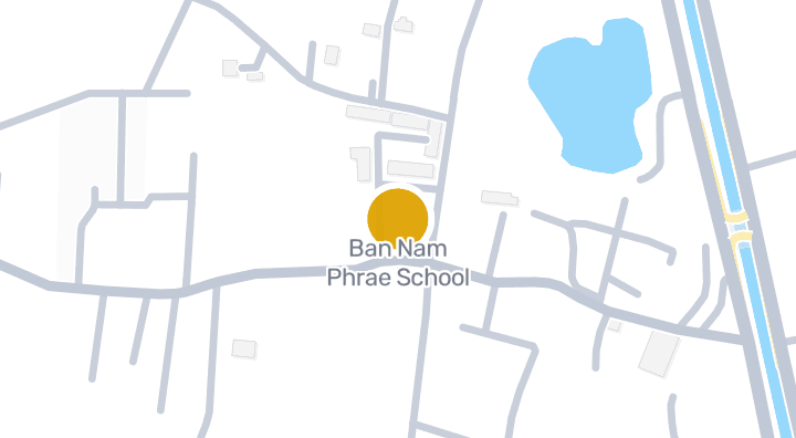 显示Ban Nam Phrae School的地图