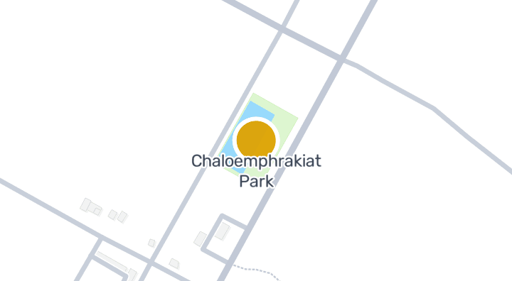 แผนที่แสดงสวนเฉลิมพระเกียรติฯ