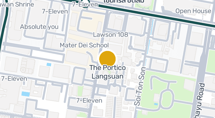 Map showing The Portico Langsuan