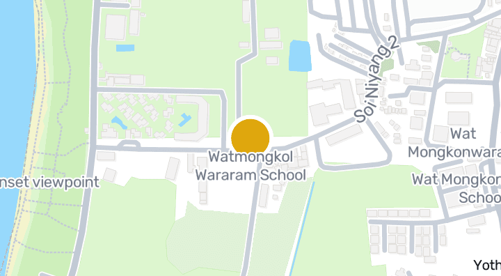 แผนที่แสดงWatmongkol Wararam School