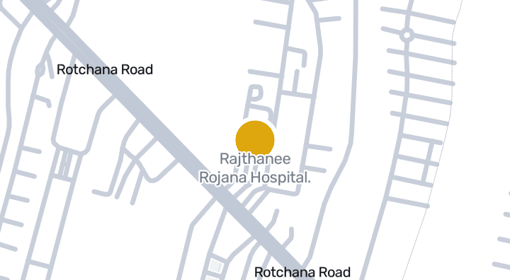 显示Rajthanee Rojana Hospital.的地图