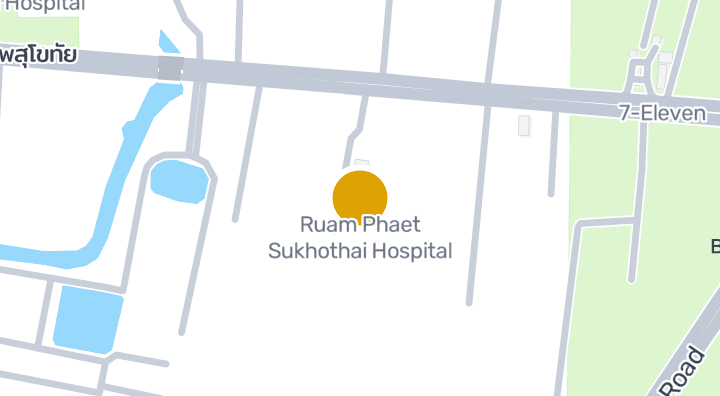 แผนที่แสดงโรงพยาบาลรวมแพทย์สุโขทัย