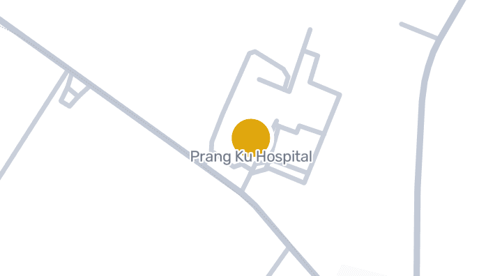 แผนที่แสดงโรงพยาบาลปรางค์กู่