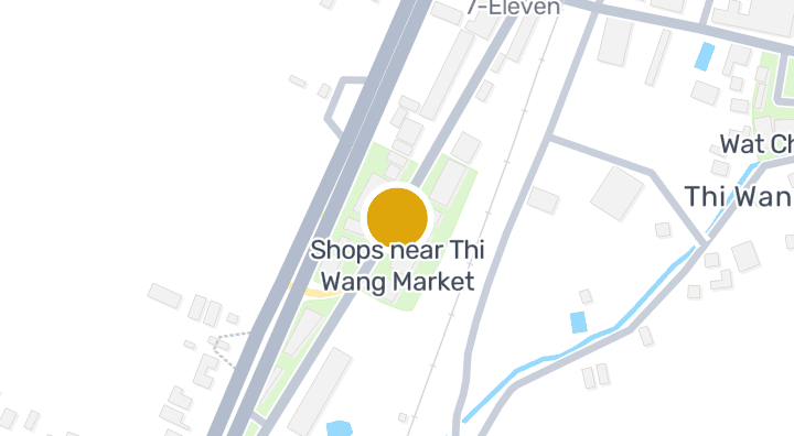 แผนที่แสดงรวมร้านค้าข้าง ตลาดนัดตำบลที่วัง