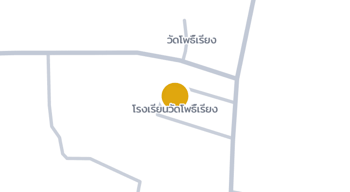 แผนที่แสดงโรงเรียนวัดโพธิ์เรียง