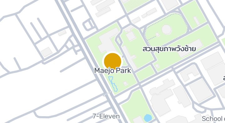 显示Maejo Park的地图